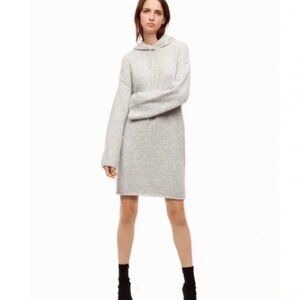 Artizia Wilfred Free Light Grey Hooded Tunic Sweater - Wool blend - oversized sm